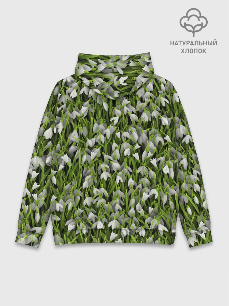 Худи мужской база хлопок / Подснежники