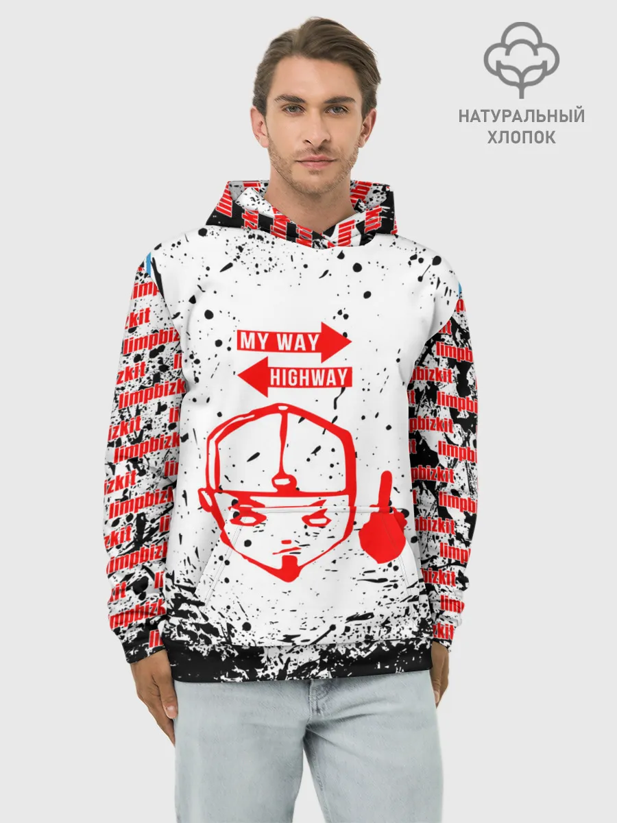 Худи мужской база хлопок / LIMP BIZKIT | ЛИМП БИЗКИТ