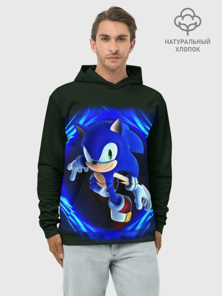 Худи мужской база хлопок / SONIC
