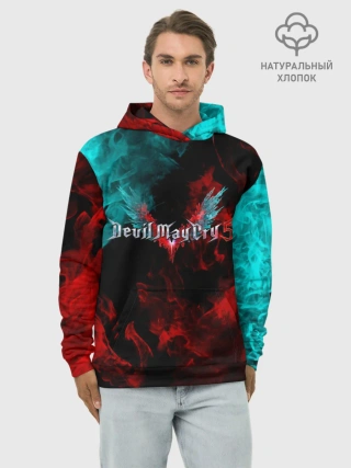 Худи мужской база хлопок / DEVIL MAY CRY