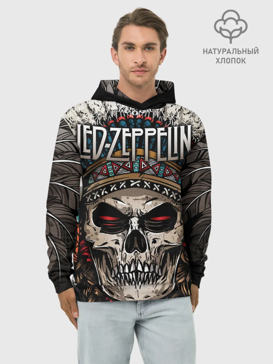 Худи мужской база хлопок / Led Zeppelin