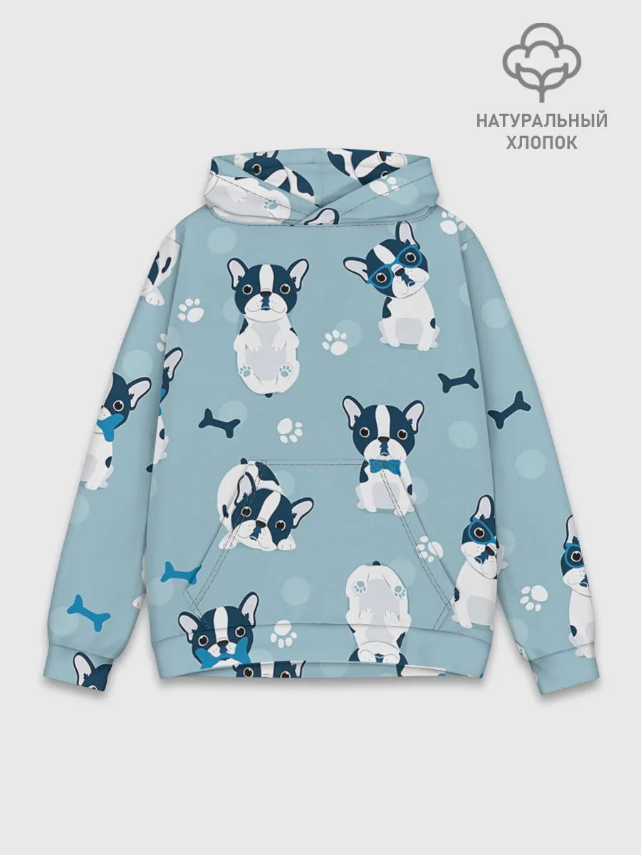 Худи мужской база хлопок / Собачки