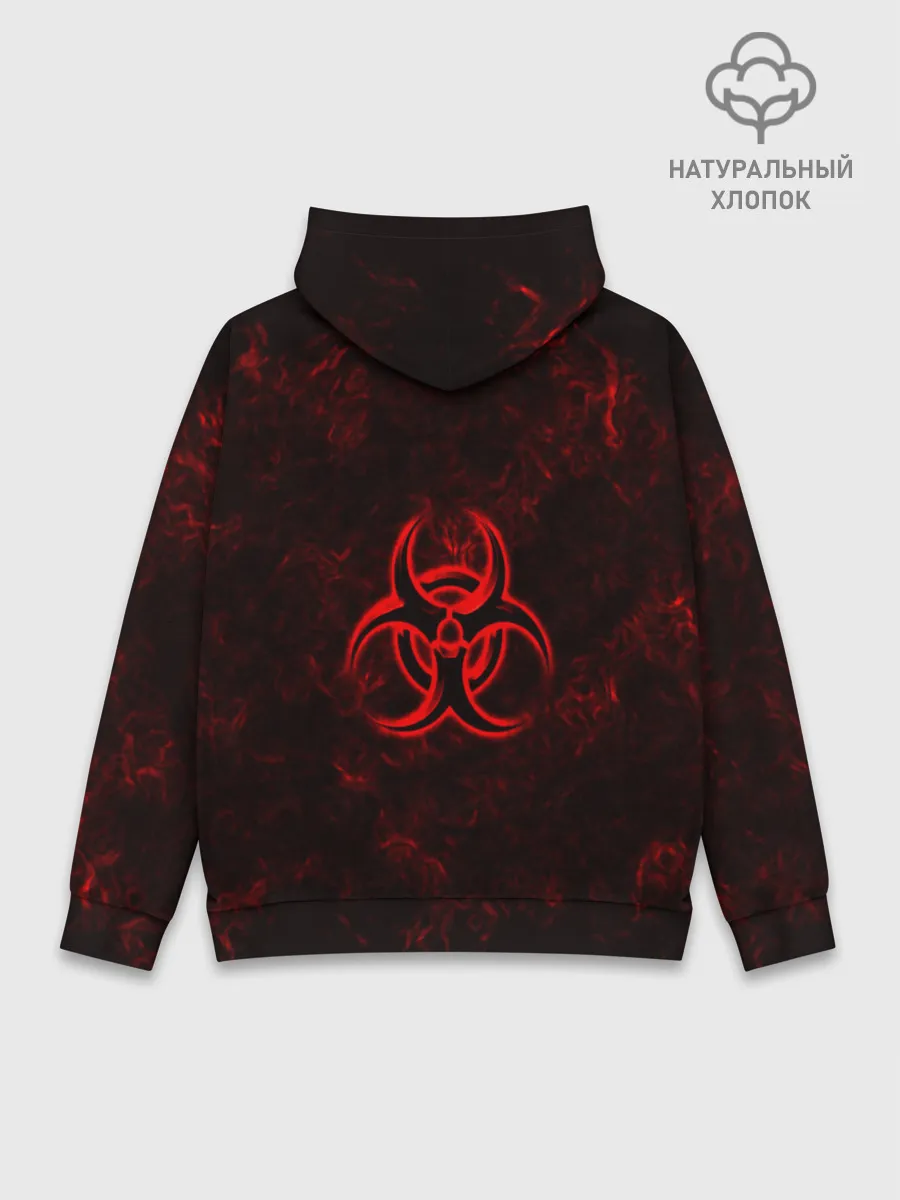 Худи мужской база хлопок / BIOHAZARD