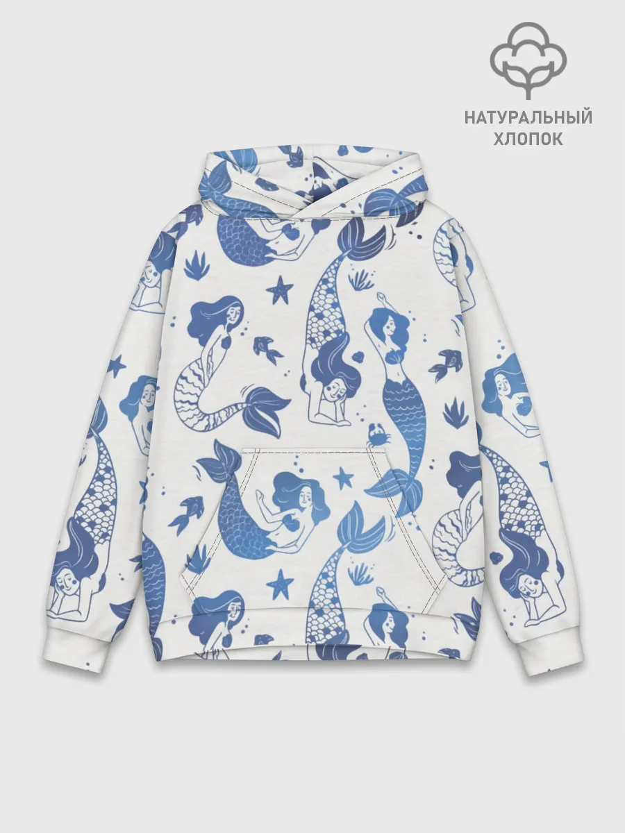Худи мужской база хлопок / Мир русалок