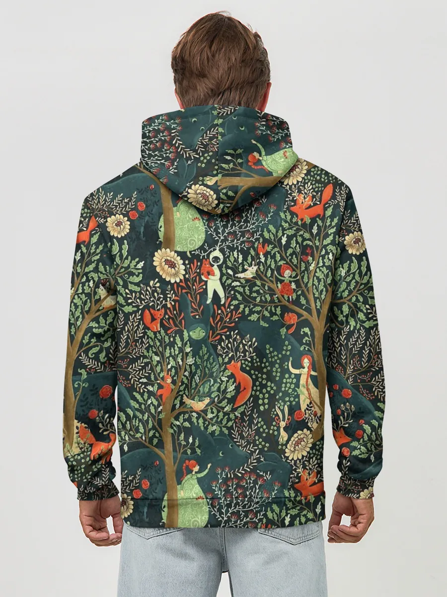 Худи мужской база хлопок / Abstraction Pattern