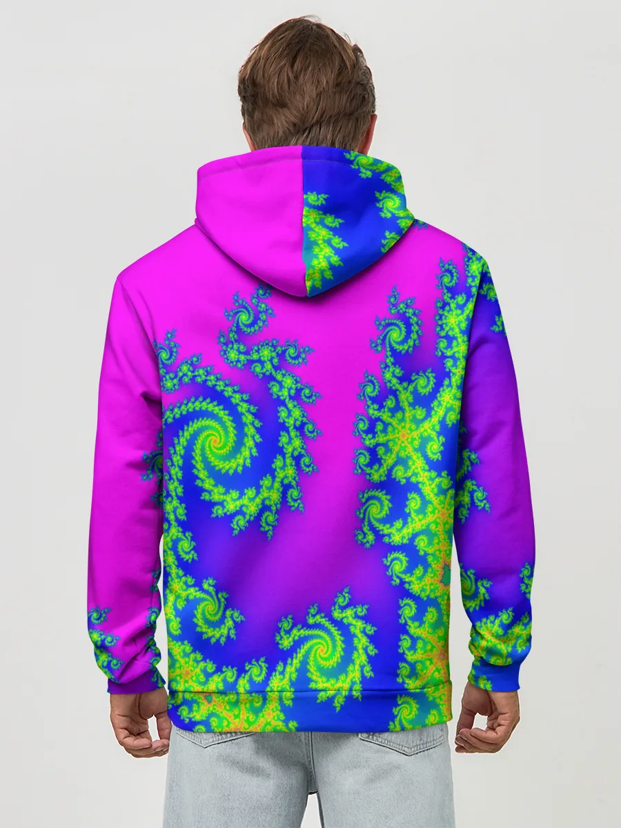 Худи мужской база хлопок / КИСЛОТНЫЙ НЕОН