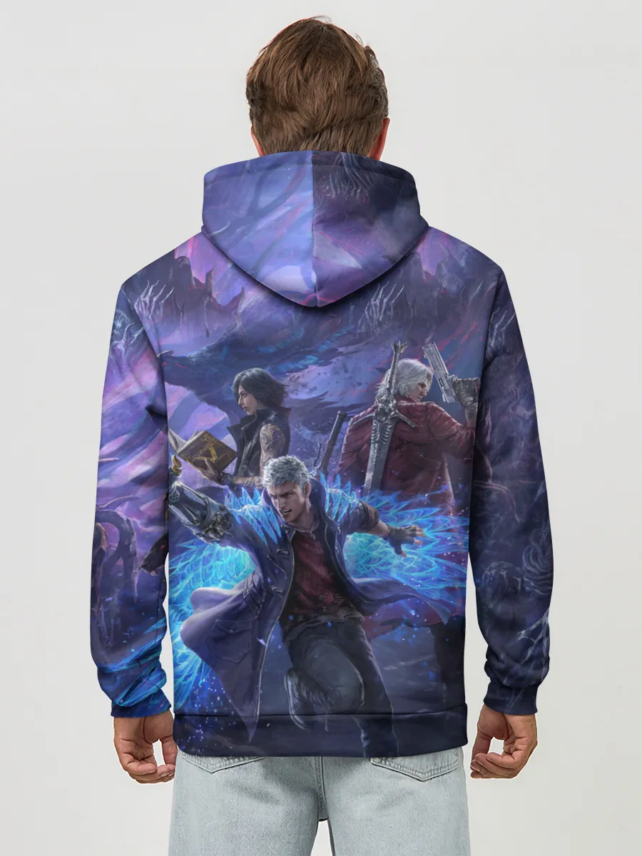 Худи мужской база хлопок / DEVIL MAY CRY | ДЕВИЛ МАЙ КРАЙ