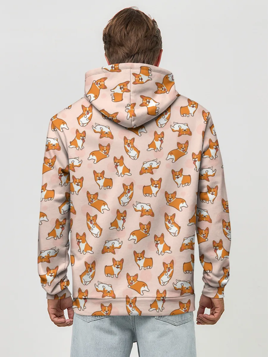 Худи мужской база хлопок / Корги