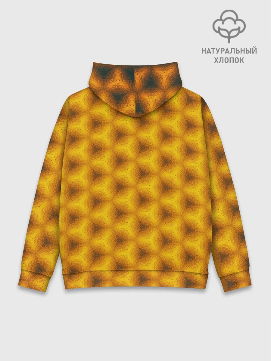 Худи мужской база хлопок / Синие соты