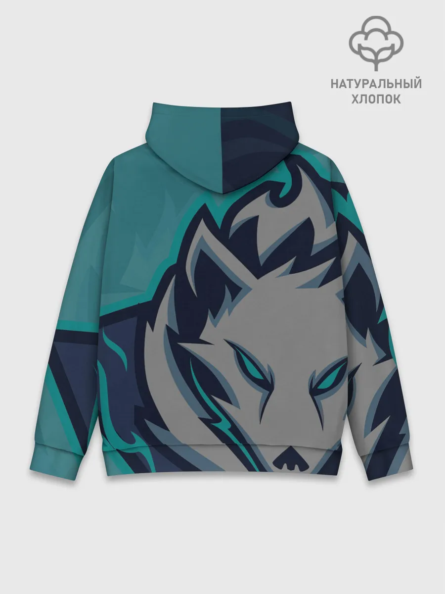 Худи мужской база хлопок / Форма White wolves