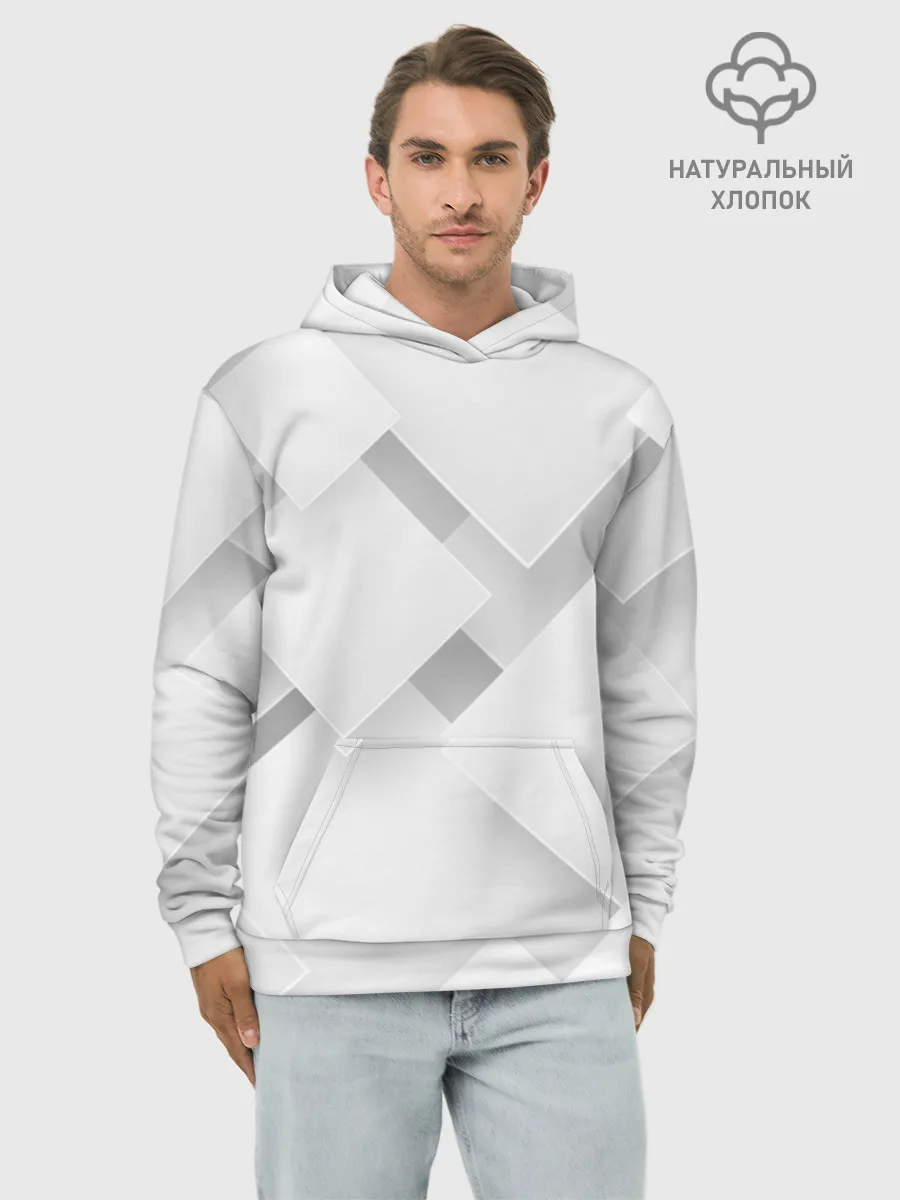 Худи мужской база хлопок / Геометрическая Абстракция