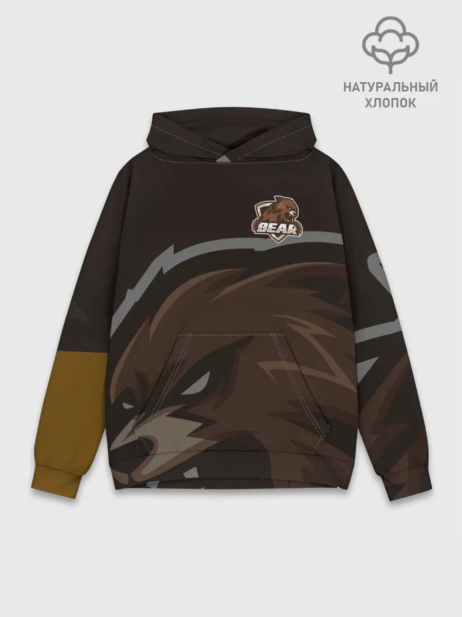 Худи мужской база хлопок / Форма Bear