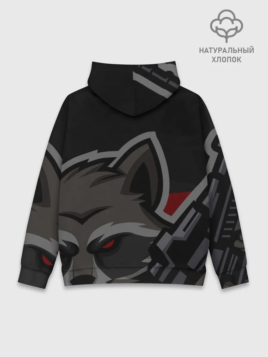 Худи мужской база хлопок / Форма Bad Raccoon