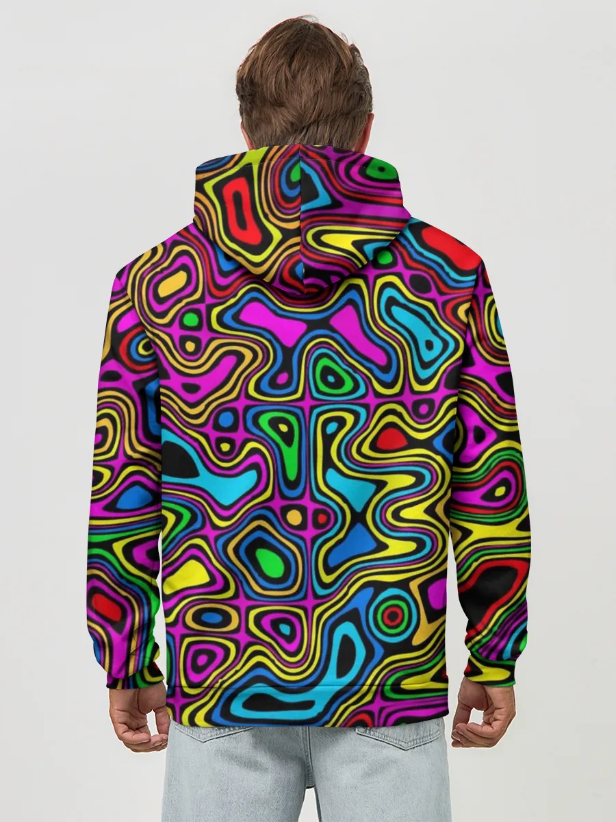 Худи мужской база хлопок / Психоделика