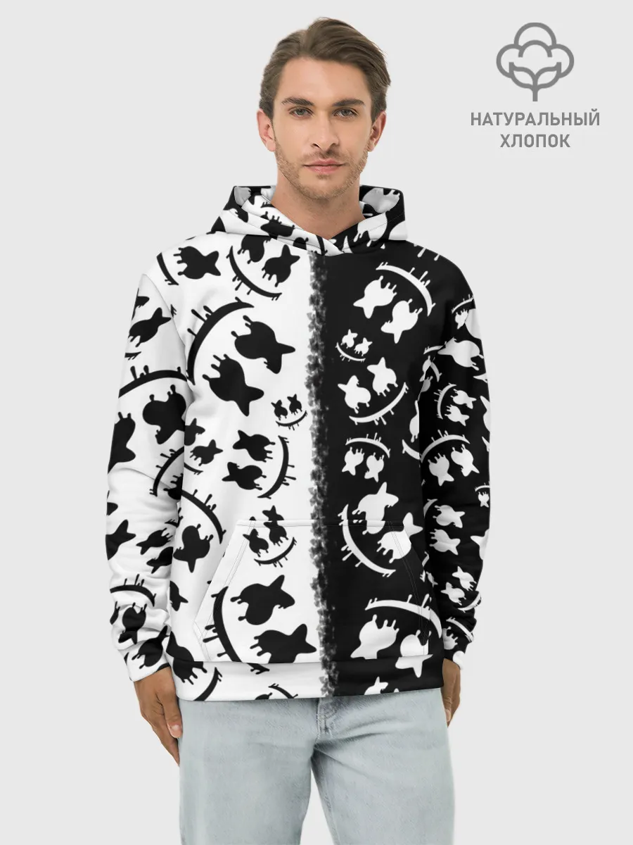 Худи мужской база хлопок / MARSHMELLO