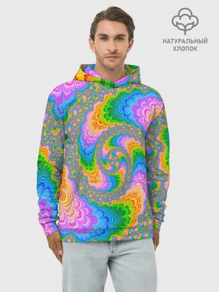 Худи мужской база хлопок / КИСЛОТНЫЕ РАЗВОДЫ