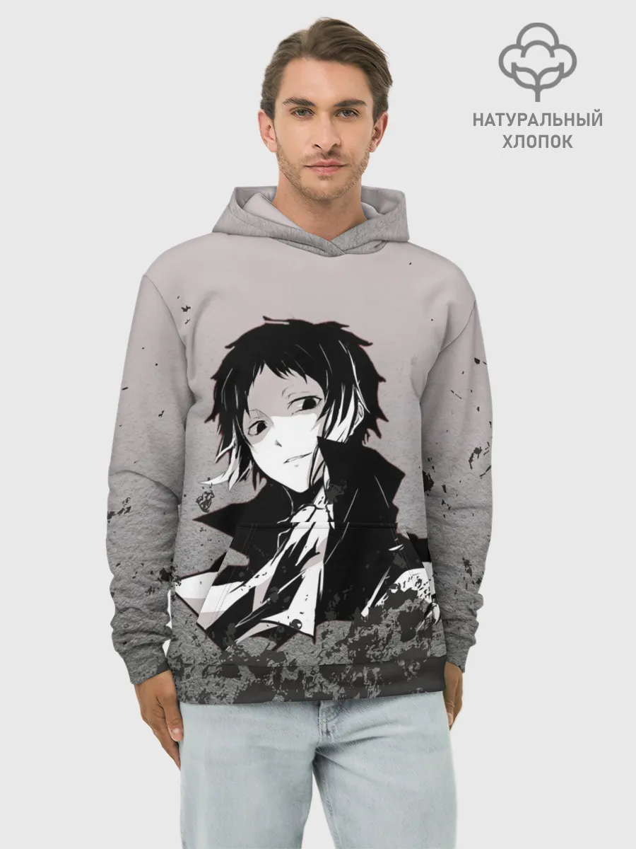 Худи мужской база хлопок / Чиби Великий