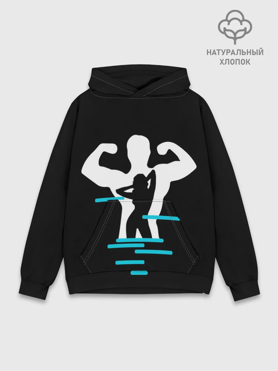 Худи мужской база хлопок / титан