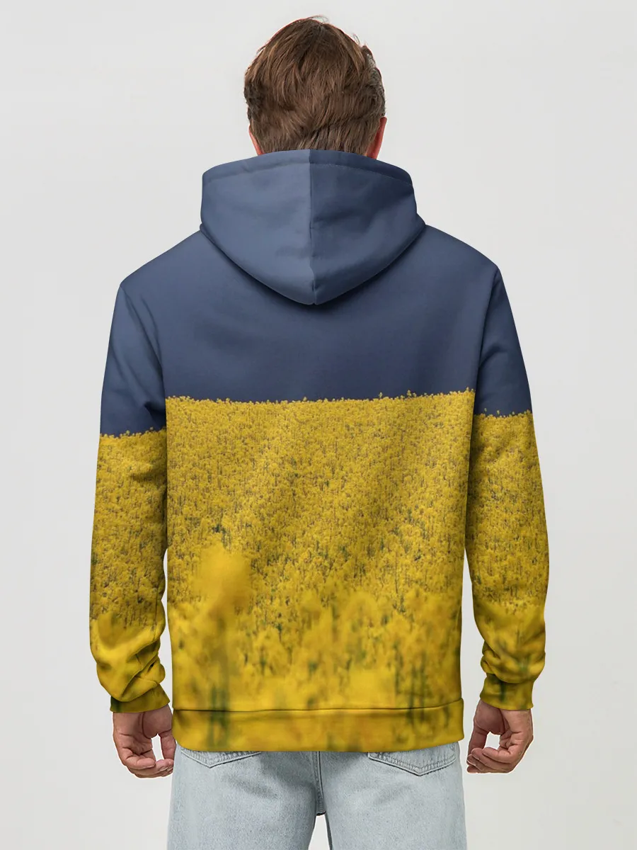 Худи мужской база хлопок / Рапсовое поле