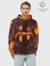 Худи мужской база хлопок / Metallica | Fire Rock