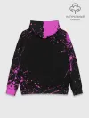 Худи мужской база хлопок / Кира джоджо фиолетовые брызги