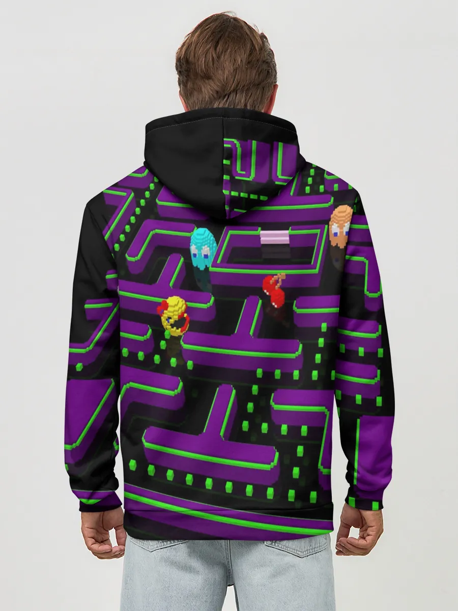 Худи мужской база хлопок / PAC-MAN 3D