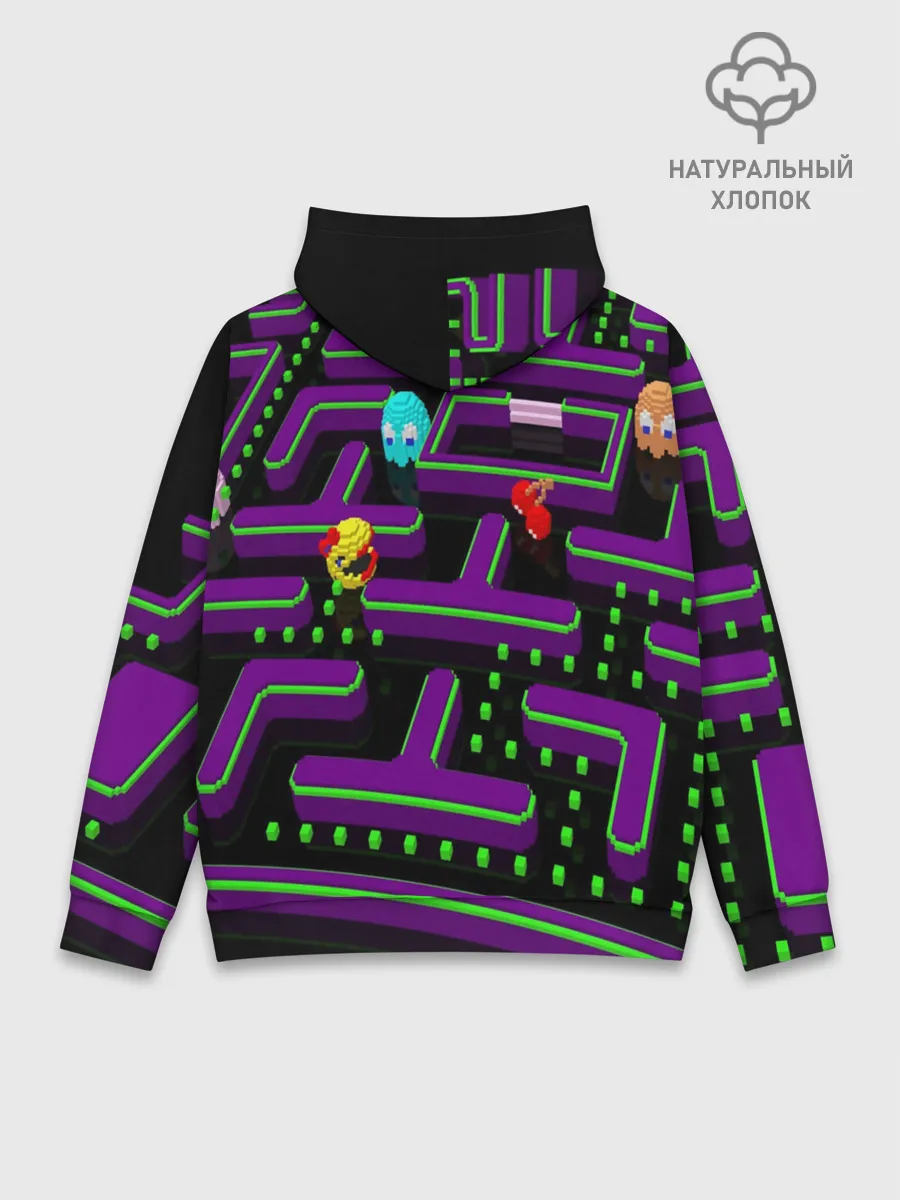Худи мужской база хлопок / PAC-MAN 3D