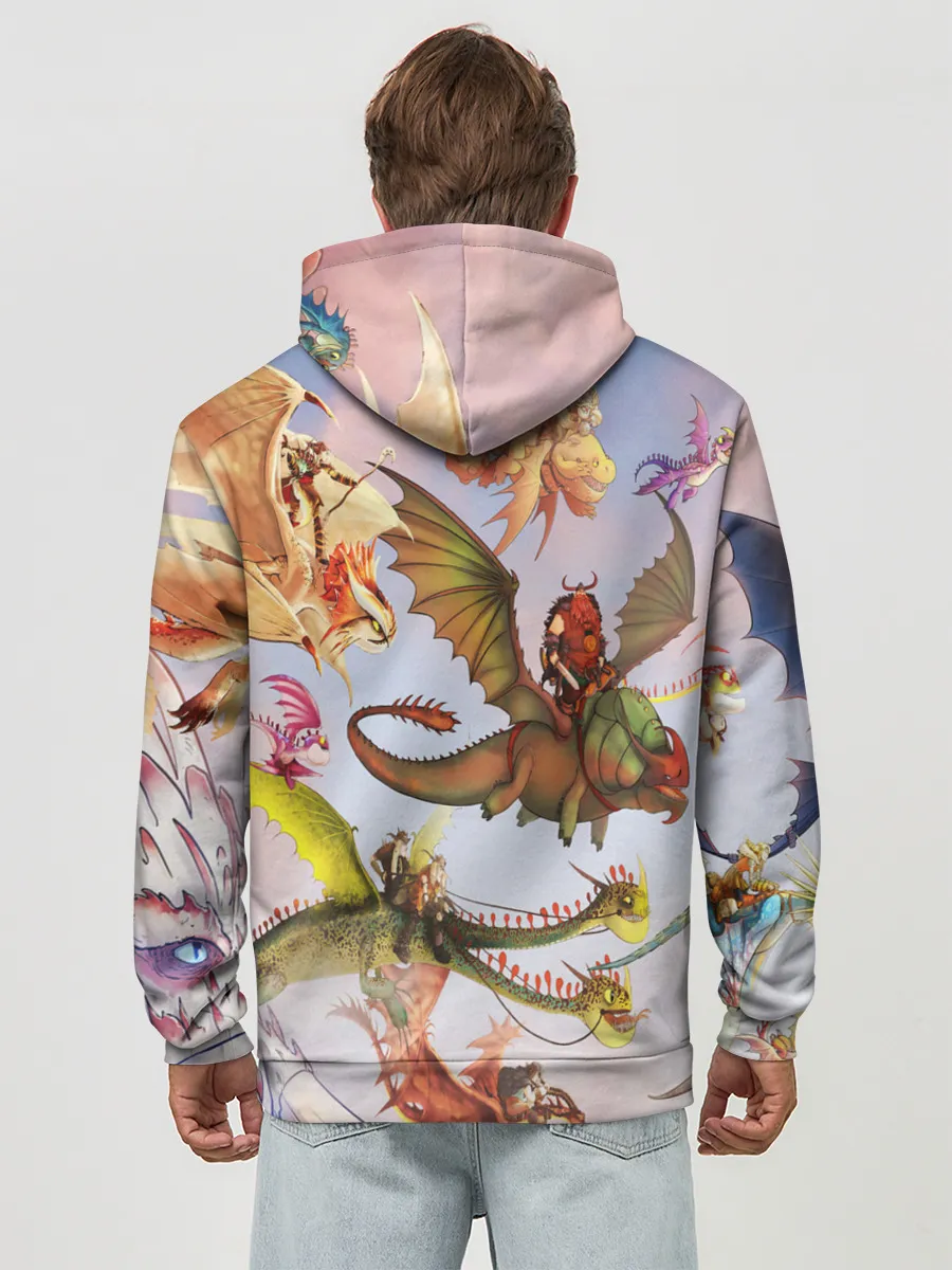 Худи мужской база хлопок / Как приручить дракона