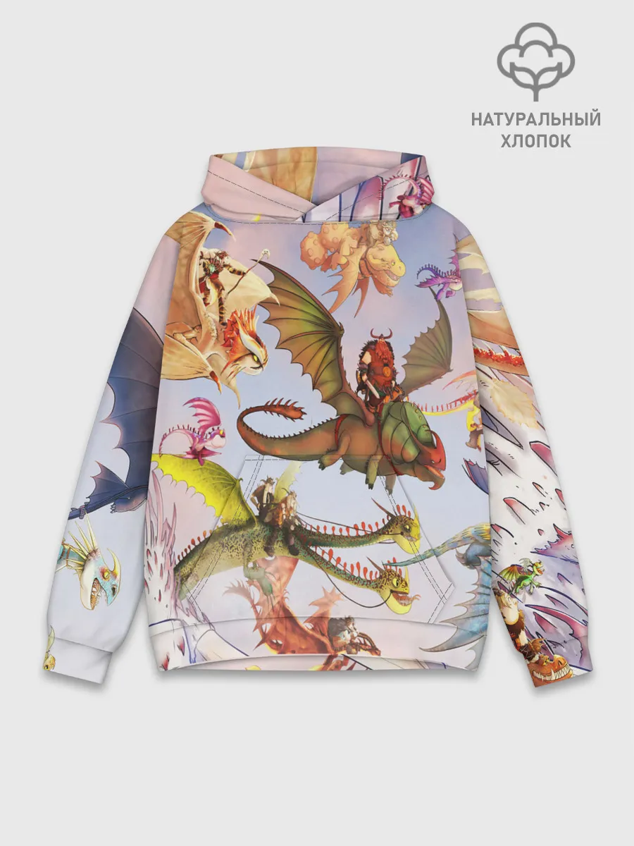 Худи мужской база хлопок / Как приручить дракона