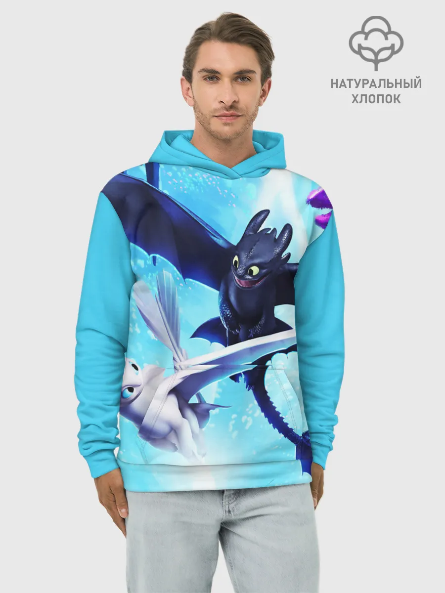 Худи мужской база хлопок / Как приручить дракона