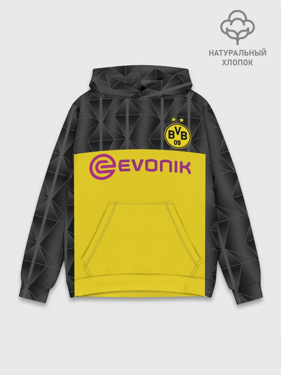 Худи мужской база хлопок / Reus home UEFA 19-20