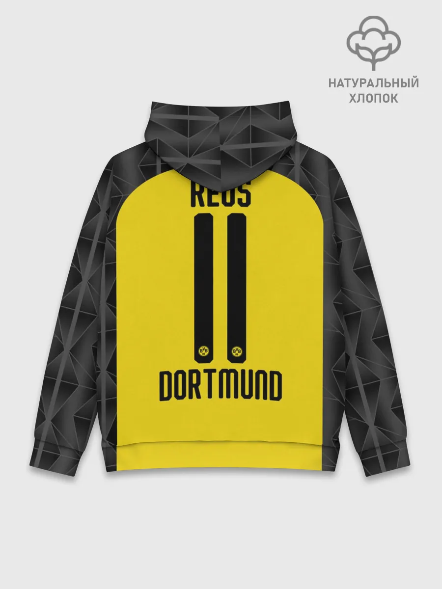 Худи мужской база хлопок / Reus home UEFA 19-20