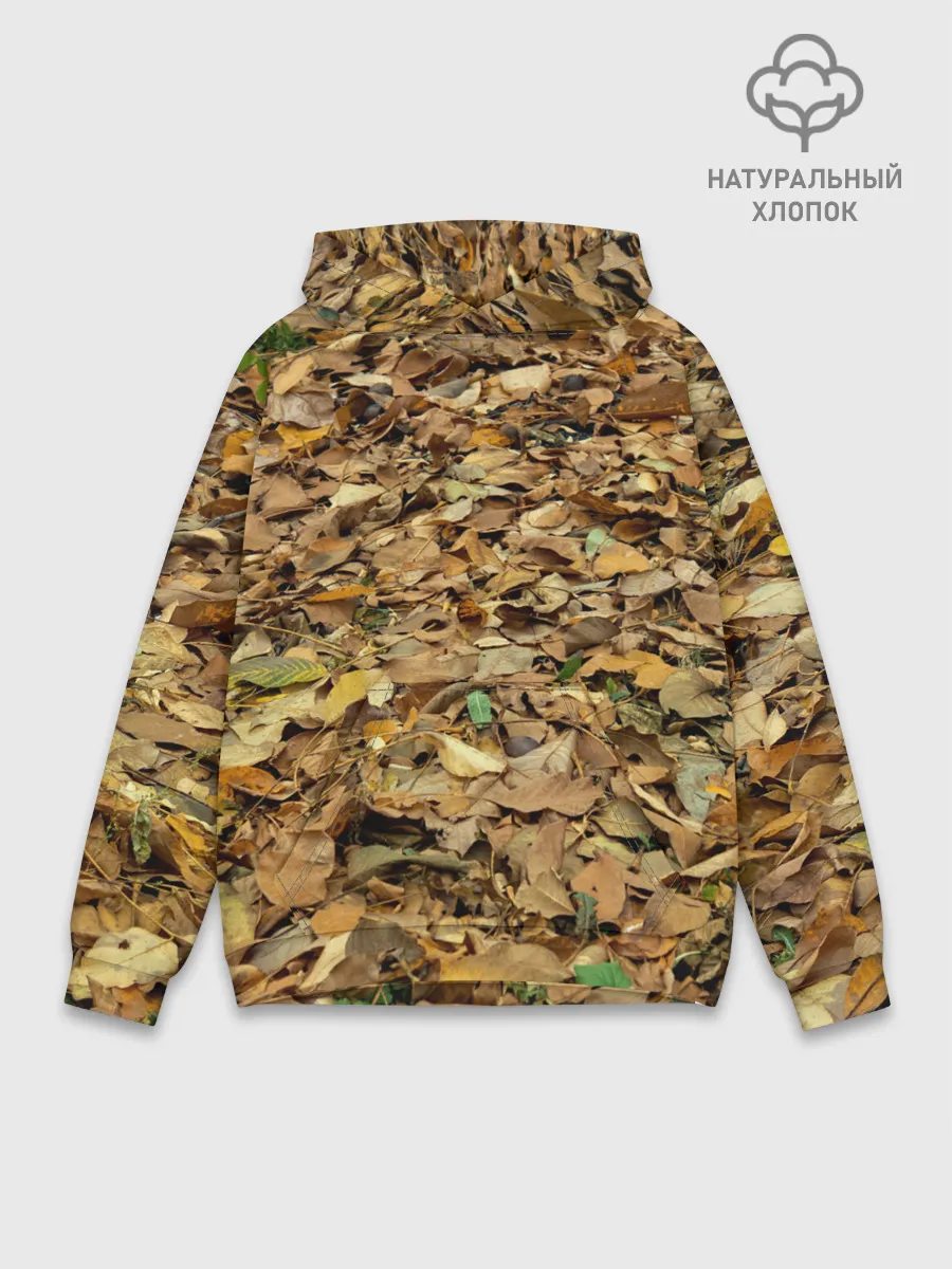 Худи мужской база хлопок / Листья