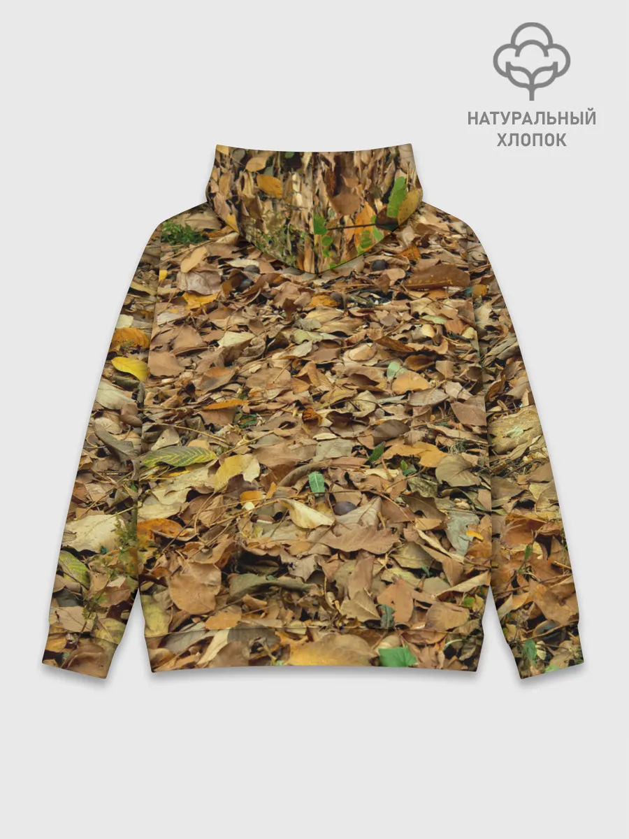 Худи мужской база хлопок / Листья