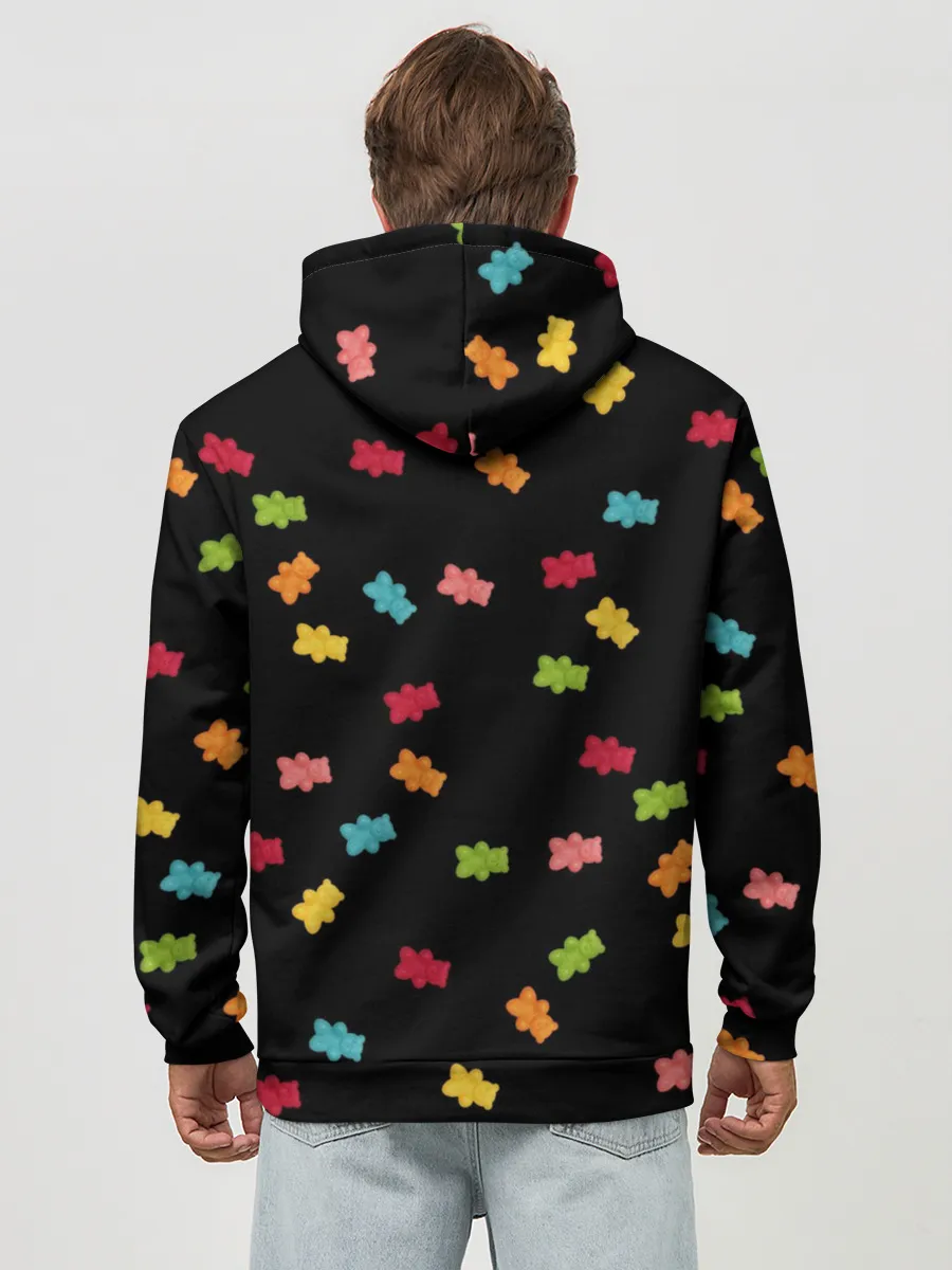 Худи мужской база хлопок / Мармеладные мишки