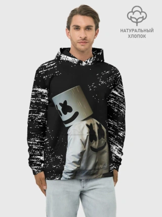 Худи мужской база хлопок / Marshmello