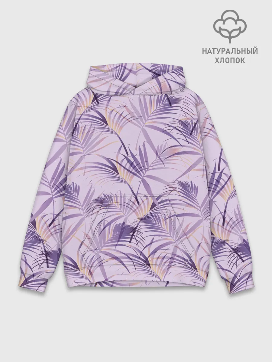 Худи мужской база хлопок / Листья