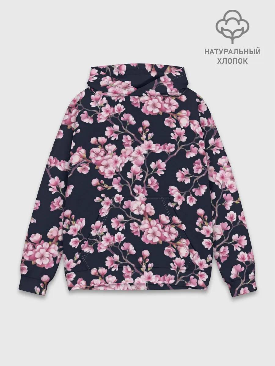 Худи мужской база хлопок / Сакура