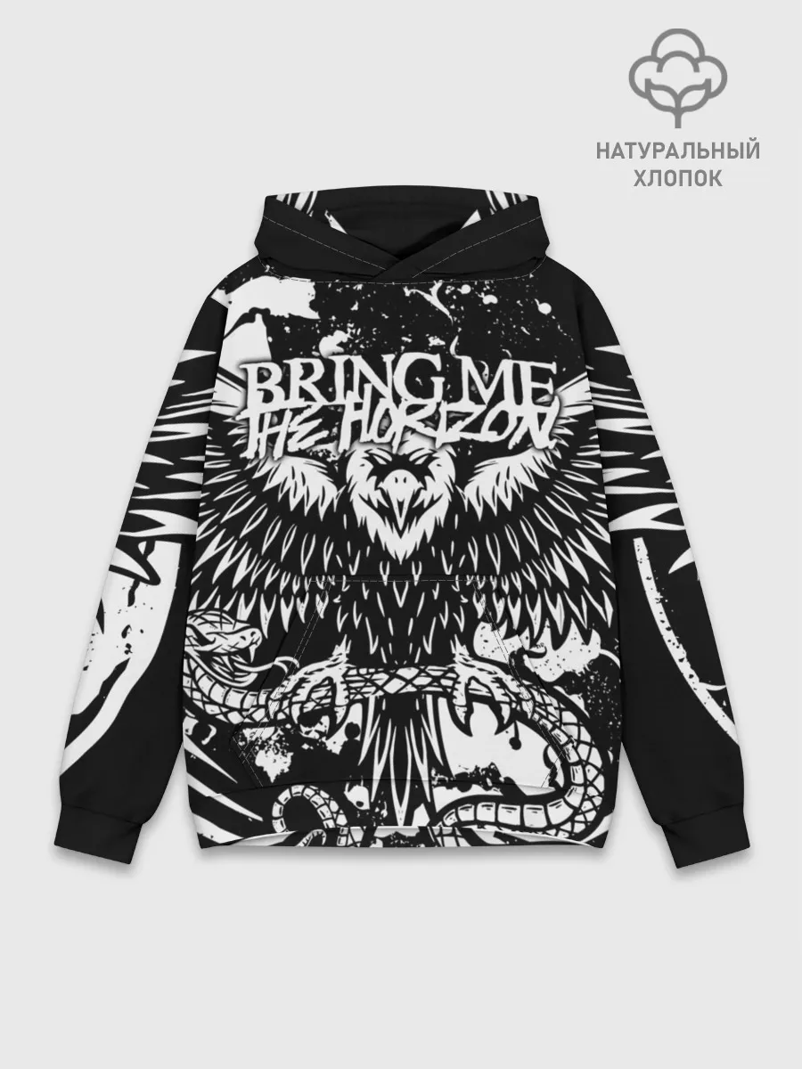 Худи мужской база хлопок / Bring Me the Horizon