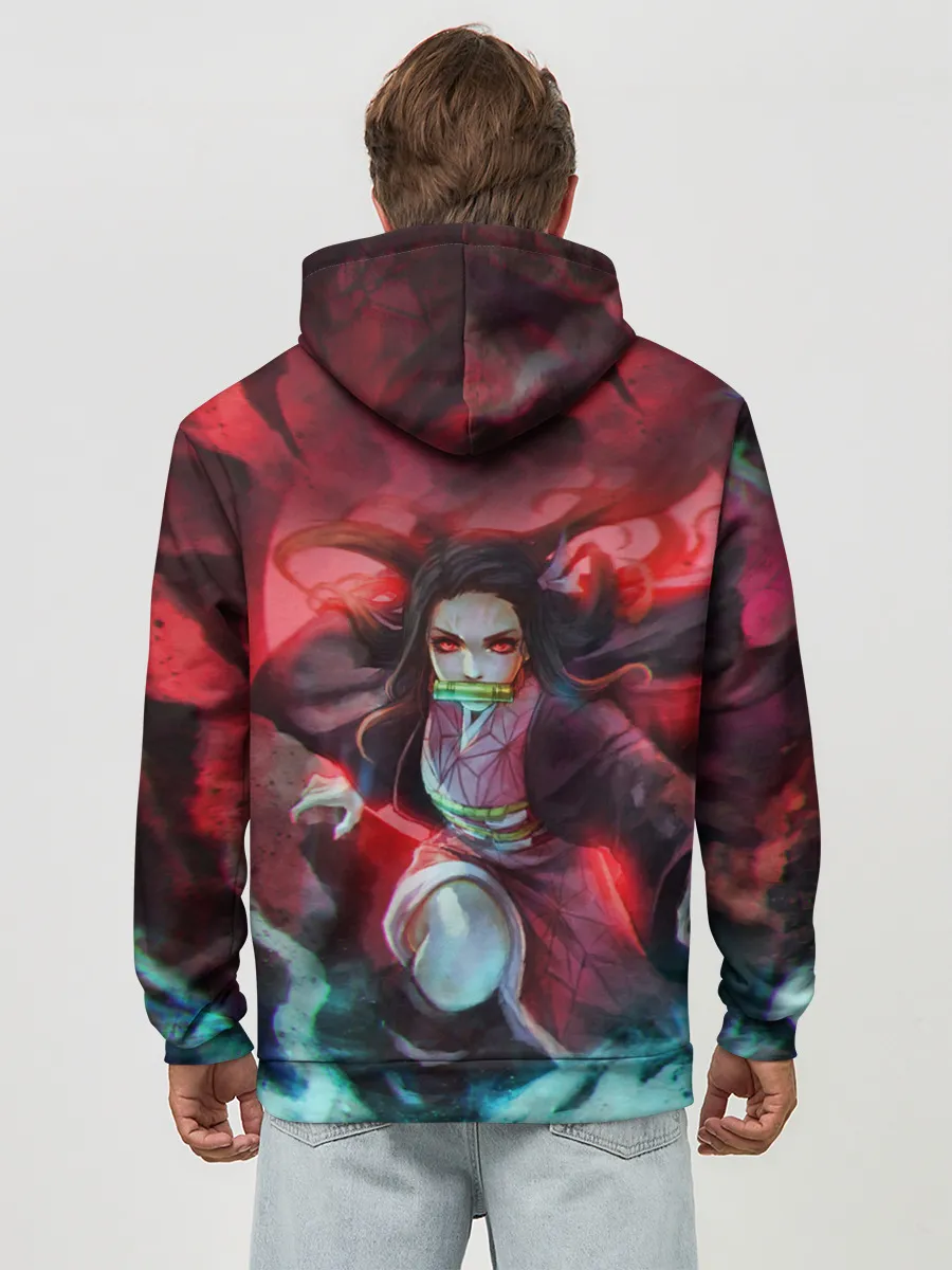 Худи мужской база хлопок / НЕЗУКО КАМАДО