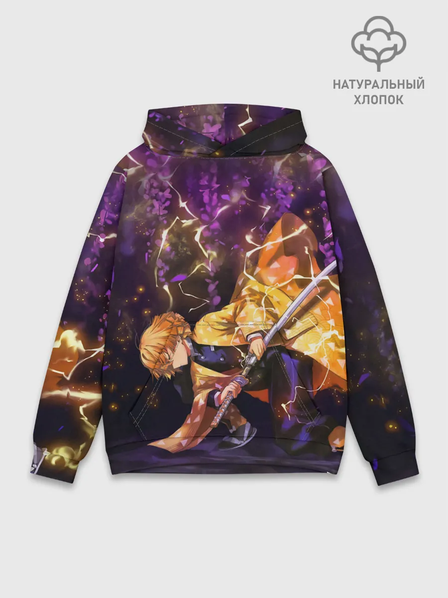 Худи мужской база хлопок / Kimetsu no yaiba готовится