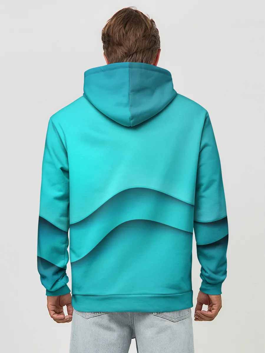 Худи мужской база хлопок / Волна