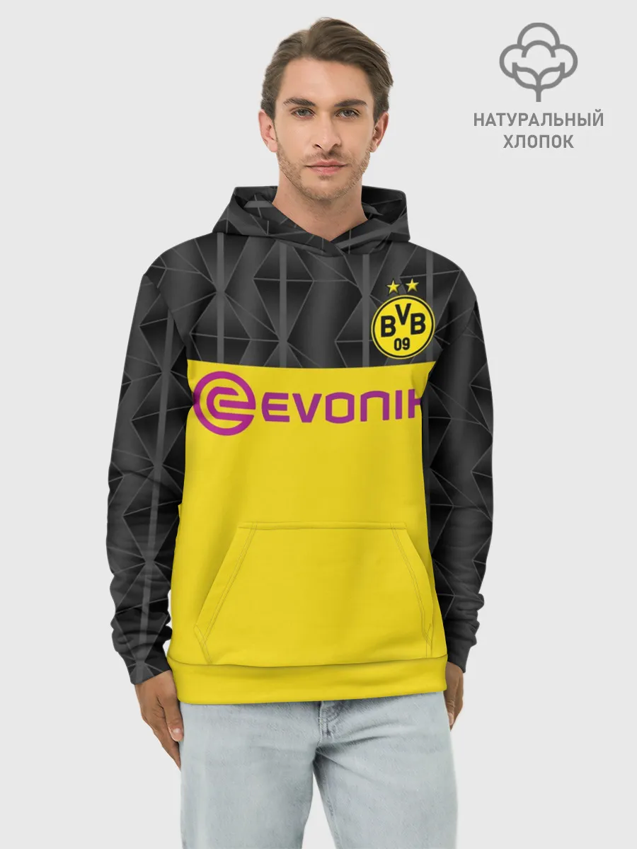 Худи мужской база хлопок / Холанд home 19-20 UEFA