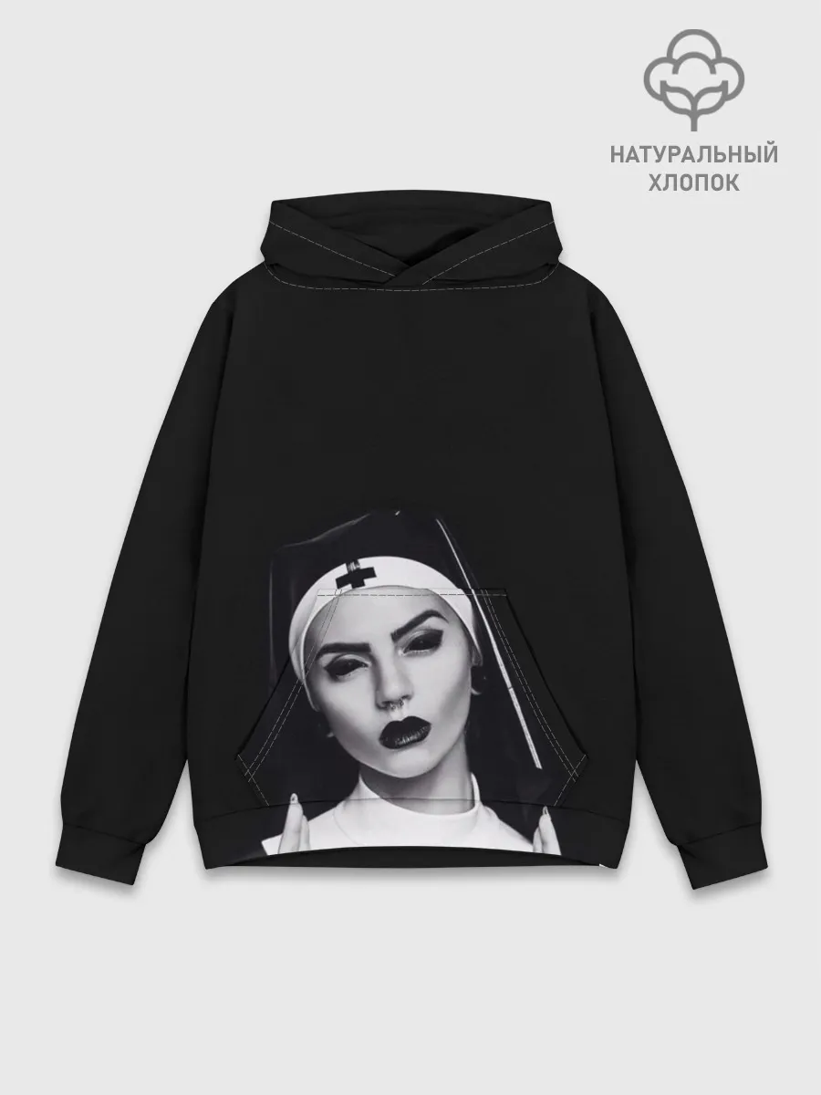 Худи мужской база хлопок / МОНАХИНЯ