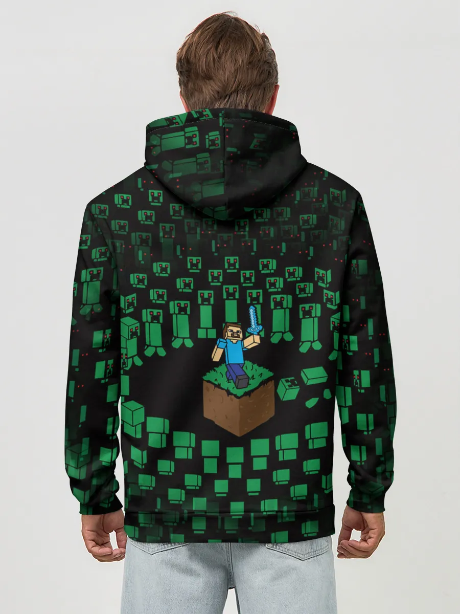 Худи мужской база хлопок / MINECRAFT