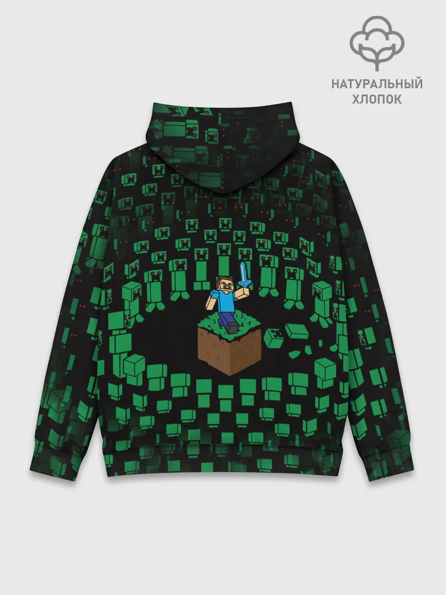 Худи мужской база хлопок / MINECRAFT