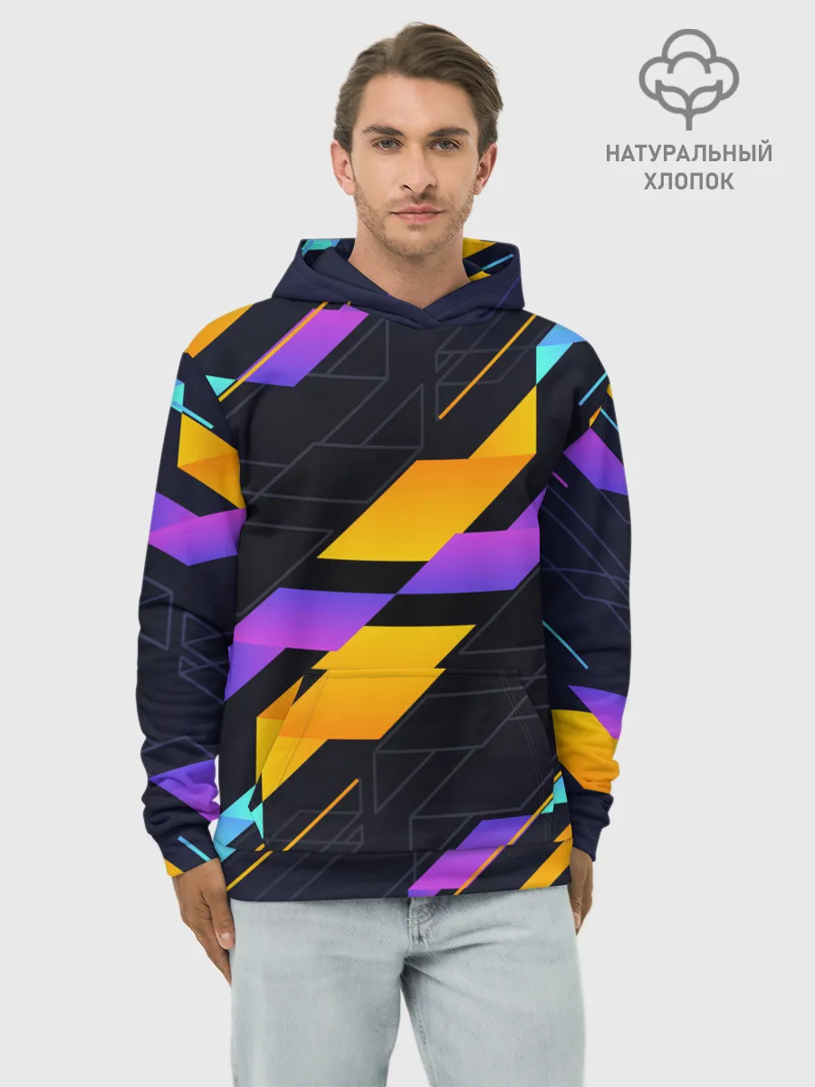 Худи мужской база хлопок / Modern Geometry