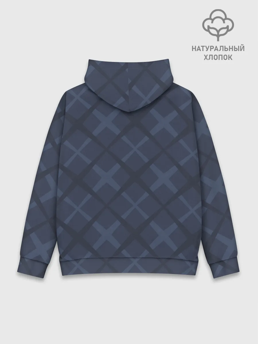 Худи мужской база хлопок / Геометрический узор