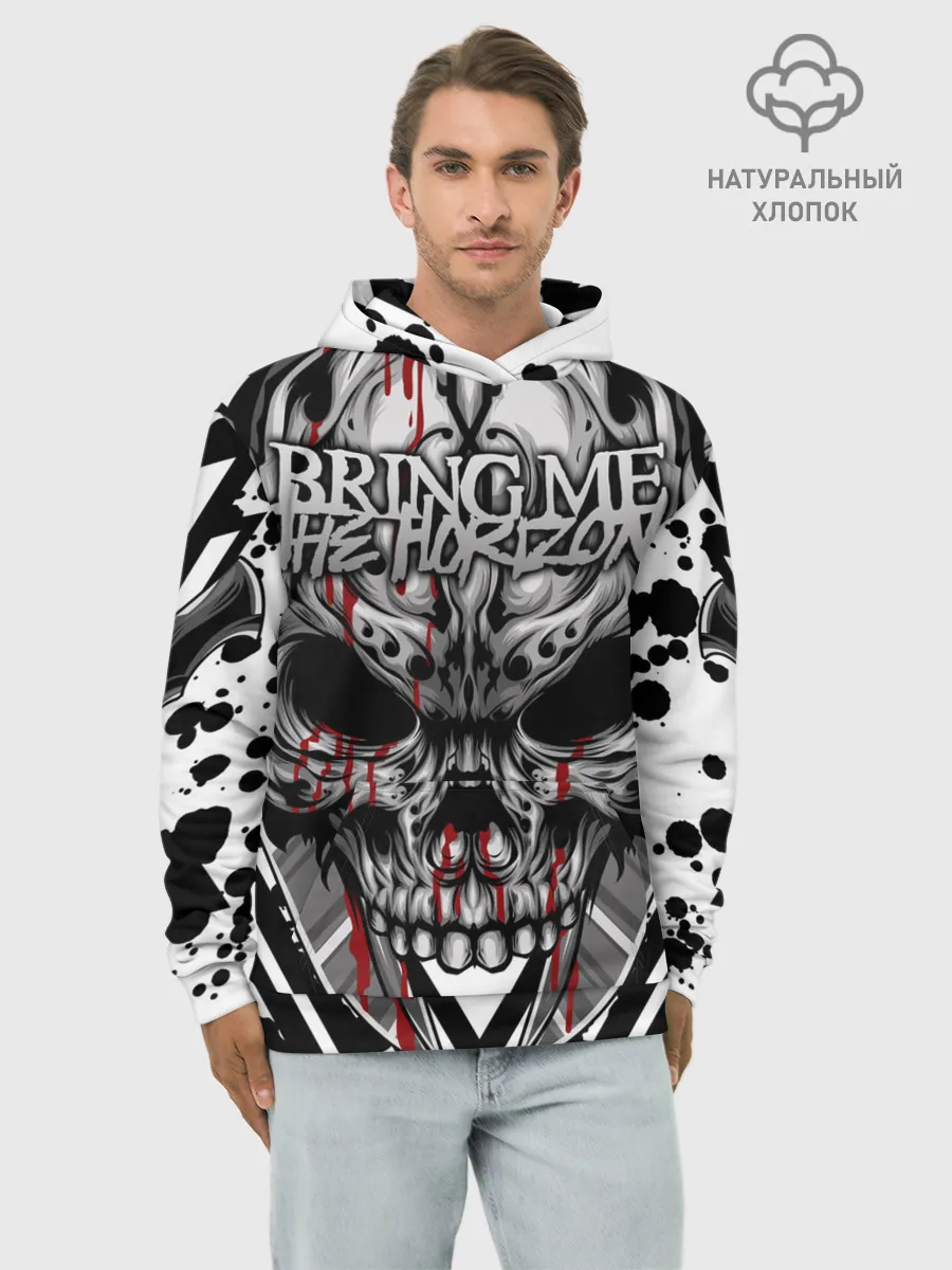Худи мужской база хлопок / Bring Me the Horizon