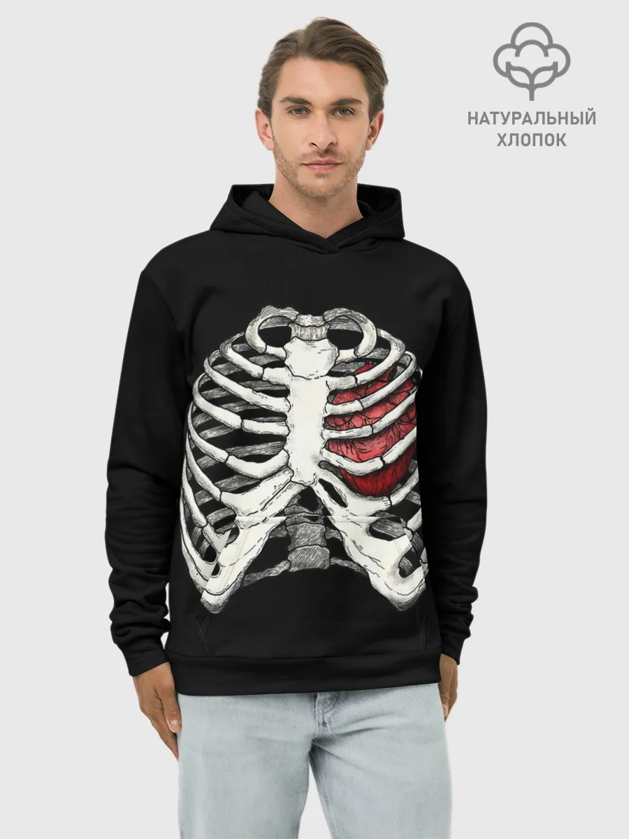 Худи мужской база хлопок / X-Ray